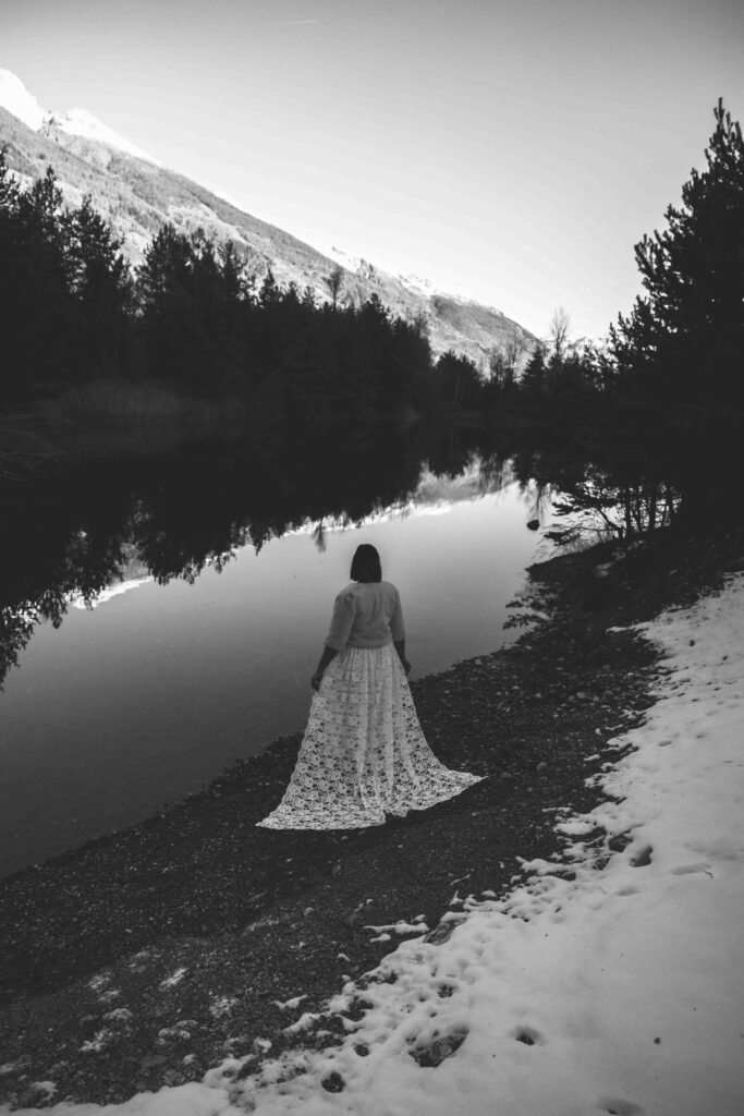sposa matrimonio in montagna